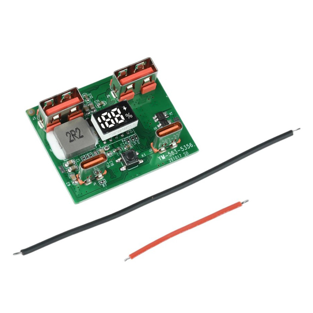 22,5W IP5356 Mô-đun sạc nhanh DIY Bảng mạch chủ điều khiển điện di động Nhiều giao thức Type-C / Gia