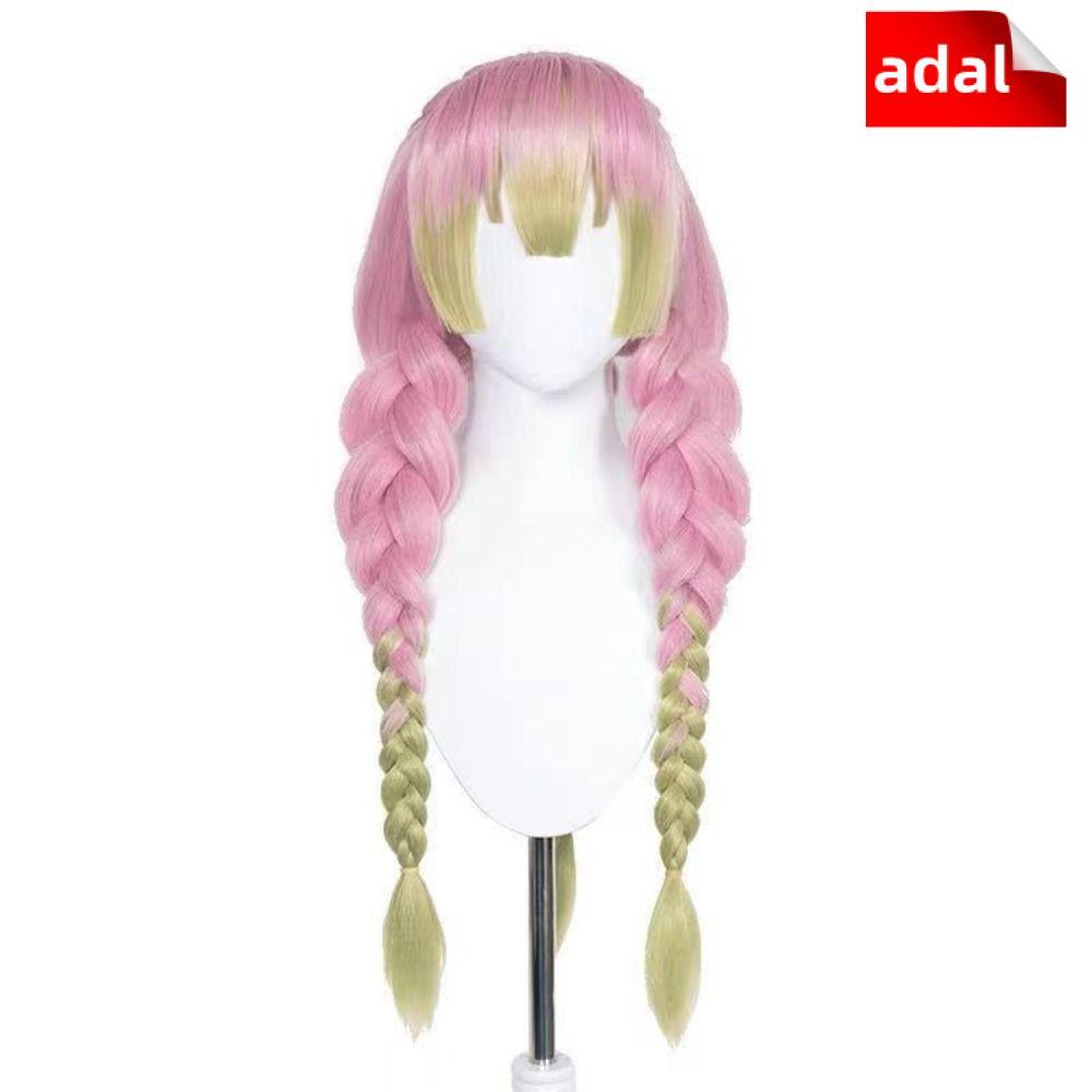 Tóc giả cosplay Mitsuri Kanroji từ Demon Slayer, phù hợp cho Halloween và các sự kiện cosplay khác