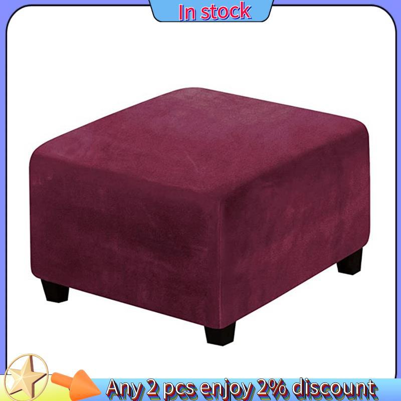 Còn hàng-Square Ottoman Covers Ottoman Slipcover Vuông Footstool Protector Covers Phân lưu trữ Vỏ Ot