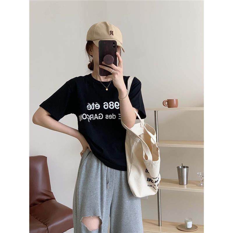 Áo thun Cotton ngắn tay in logo CDG PLAY