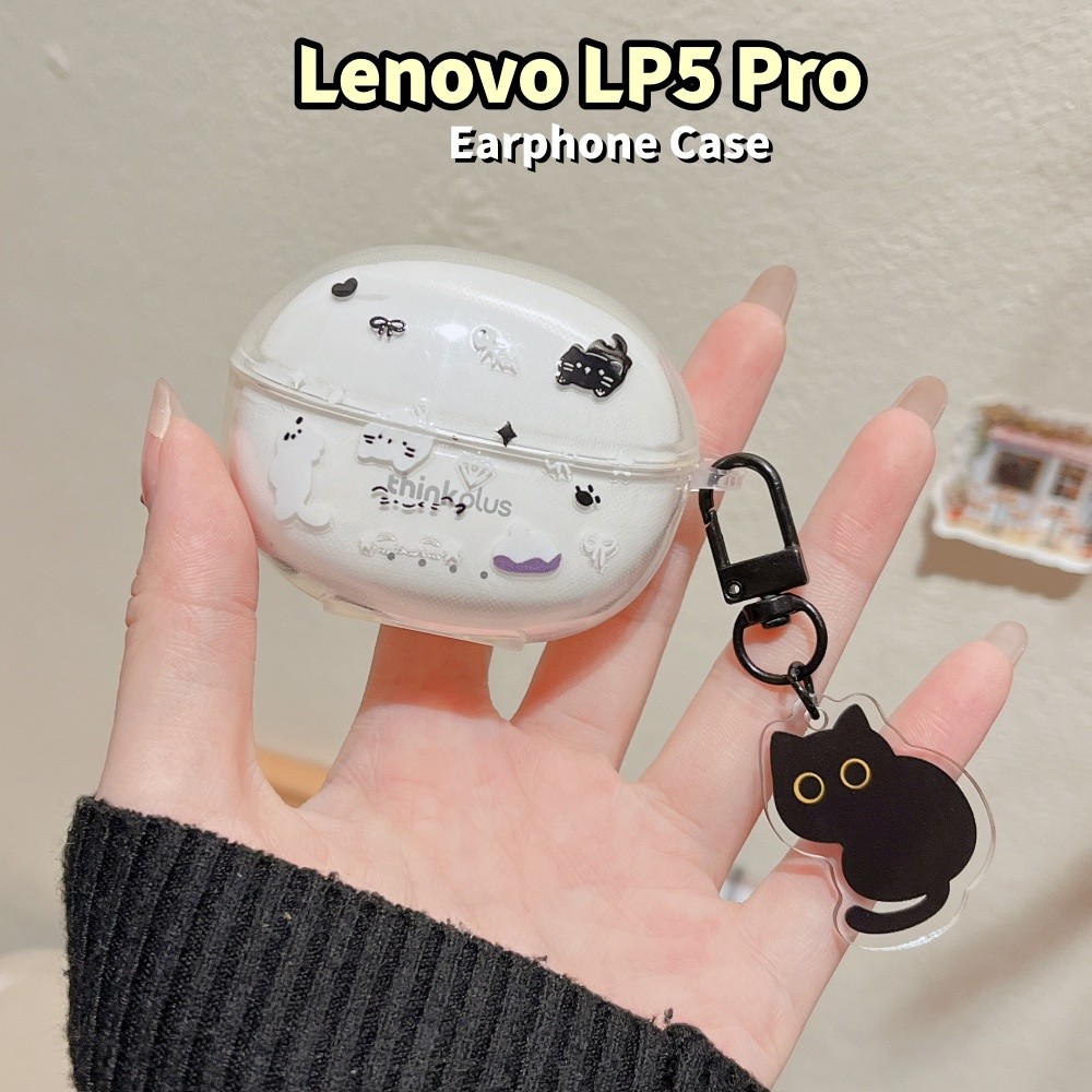 [Chất Lượng Cao] Dành Cho Vỏ Lenovo LP5 Pro Vỏ Tai Nghe Silicon Mềm Họa Tiết Mèo Hoạt Hình
