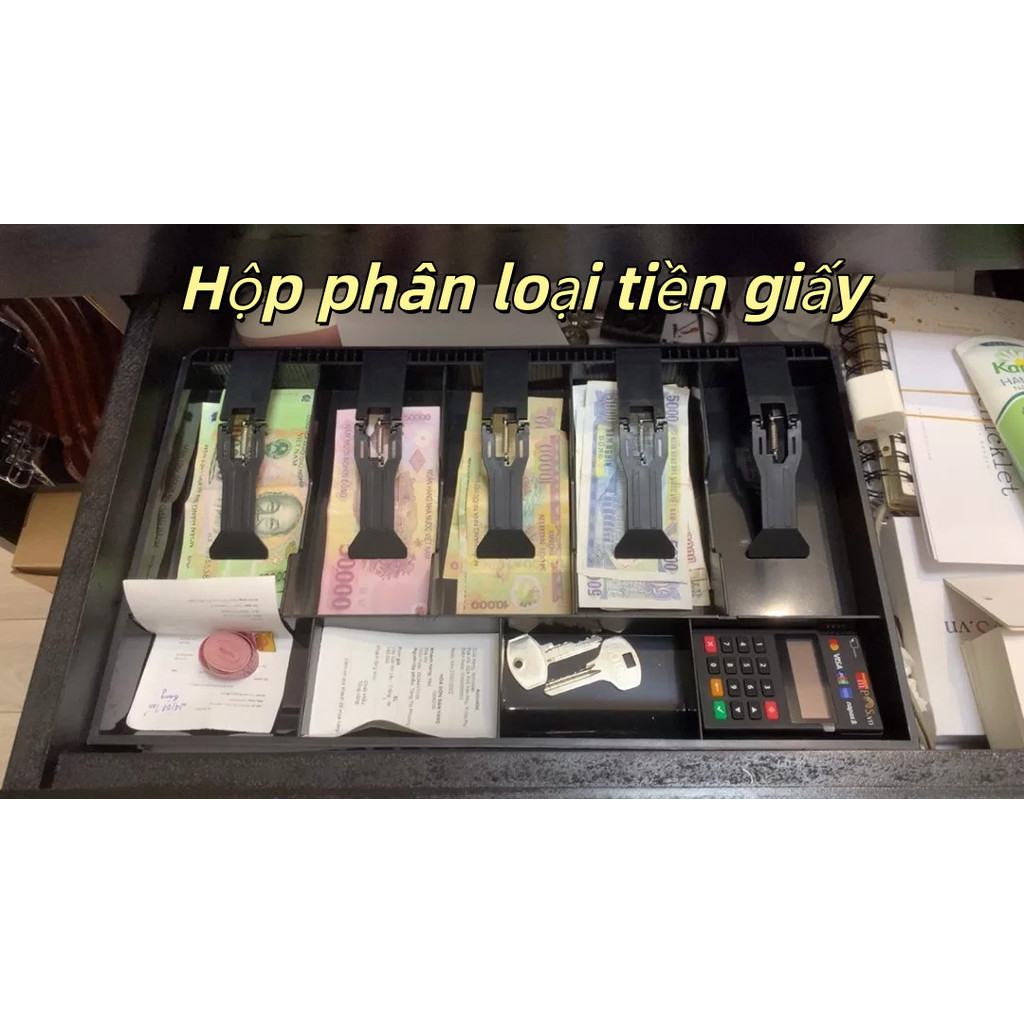<SST> Ngăn kéo tiền mặt kích thước lớn 5&4 ngăn kéo hóa đơn 4&3 ngăn kéo tiền xu thay thế cho ngăn k