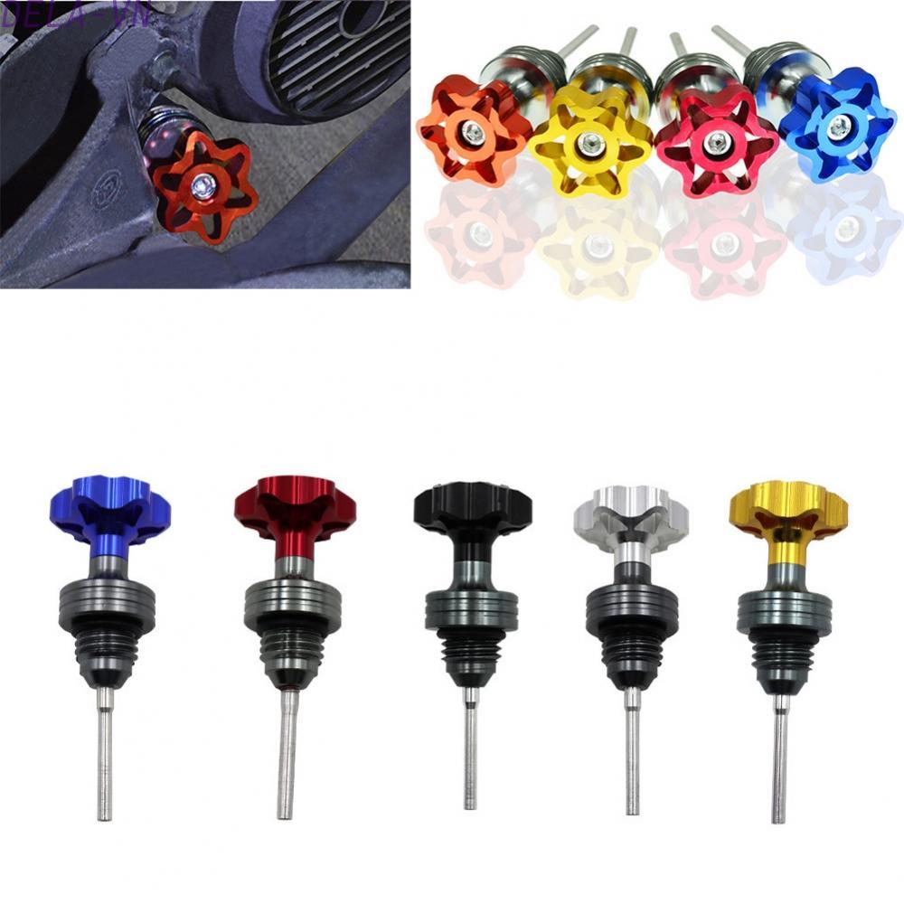 Durable Engine Crankcase Oil Level Gauge with Aluminum Oil Dipstick Cap Plug#DELA