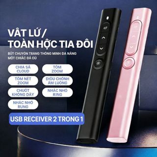 Bút điều khiển không dây, điều khiển từ xa, kết nối nhanh, thích hợp hội nghị, giảng dạy, nhiều màu sắc