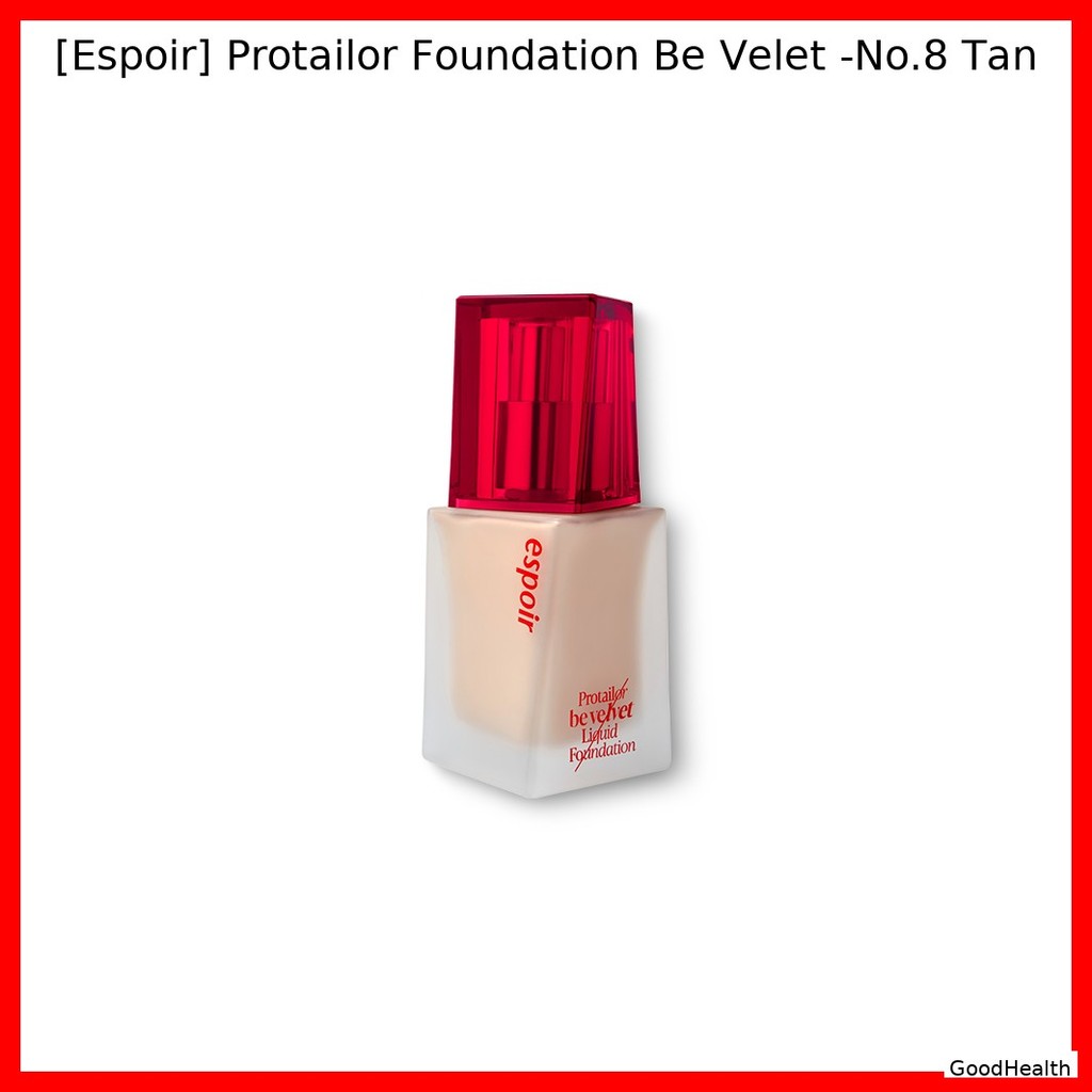 [Espoir] Protailor Foundation Be Velet -No.8 Tan / Korean Foundation / Velvet Finish / 100% Authenti