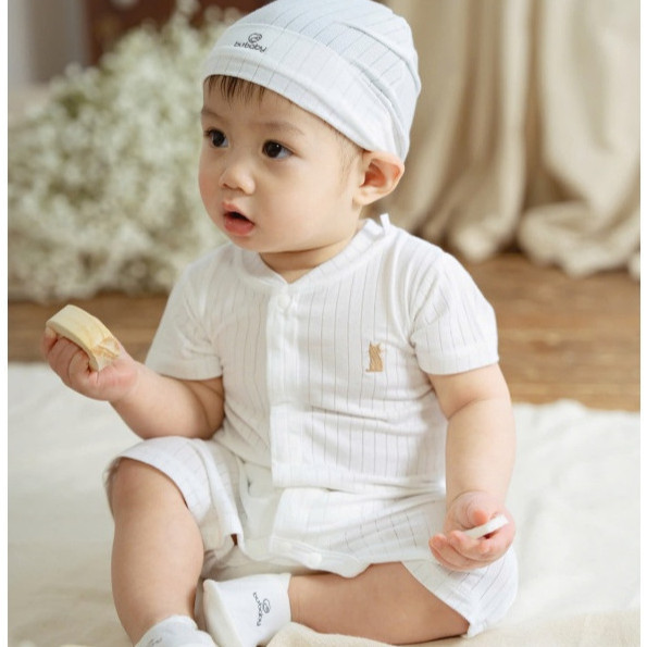 Bubaby° (1M-12M) Body ngắn tay cài vai, cài giữa cho bé yêu Molist - BMD230100 BMD230201| Quần áo ch
