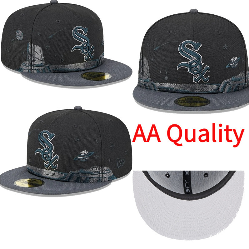 AA Quality 59FIFTY Planetary Chicago White Sox Black / Grey Undervisor