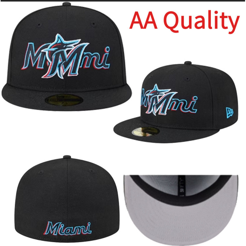 AA Quality New Era Overlap 59FIFTY Mũ tự vệ màu đen Cuộc sống hàng ngày