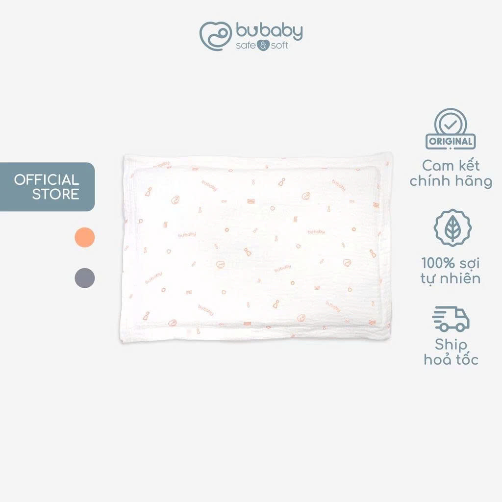 Bubaby | Gối cho bé AMU050001 chất mềm mại mặt vải muslin thấm hút BUbaby  | BUbaby chính hãng
