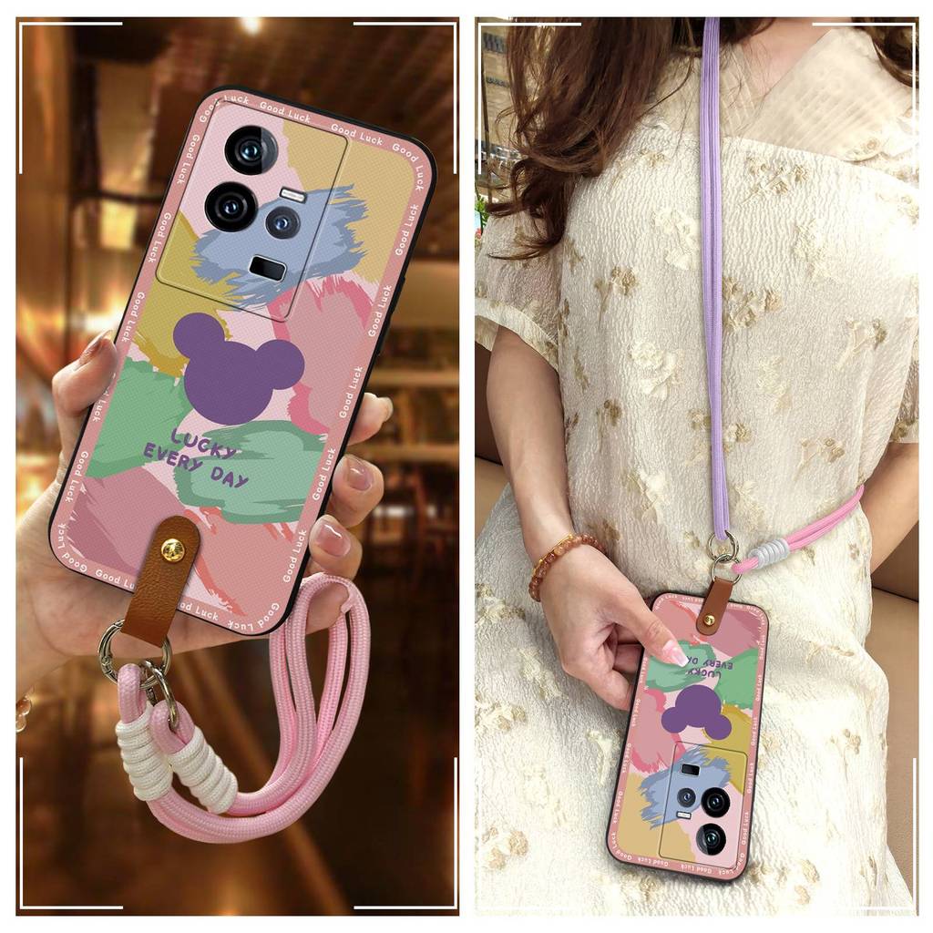 Ốp Điện Thoại TPU Graffiti Cho VIVO IQOO11 / IQOO11S Silicon Bọc Toàn Bộ Đeo Ngang Chống Va Đập Ốp L