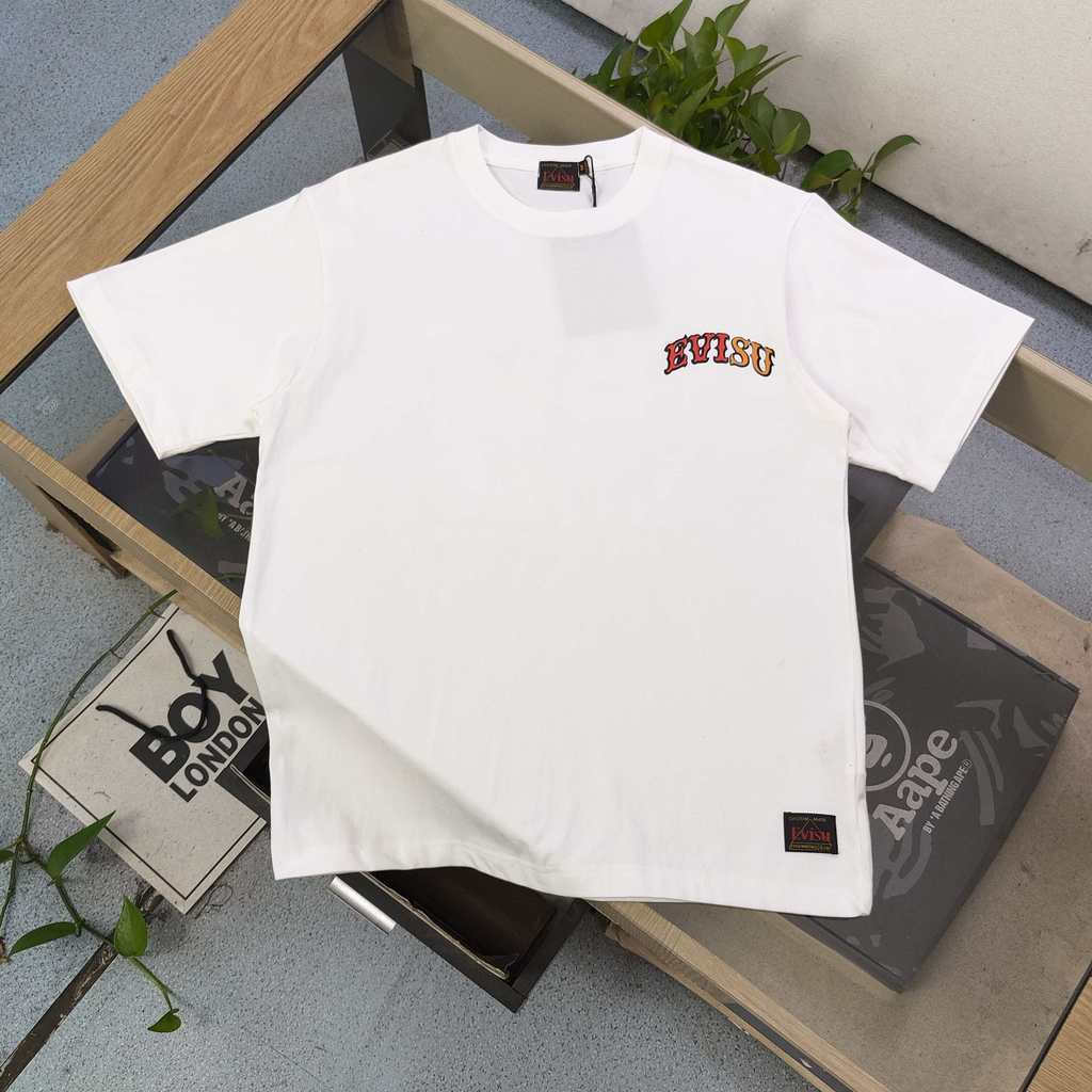 Áo sơ mi EVISU cổ điển 6XL, 100% cotton, phù hợp thu đông
