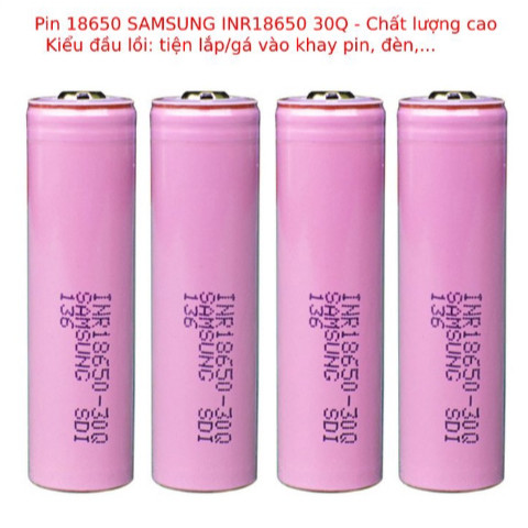 Pin sạc Lithium Li-ion 18650 Samsung 30Q 3000mAh 20A