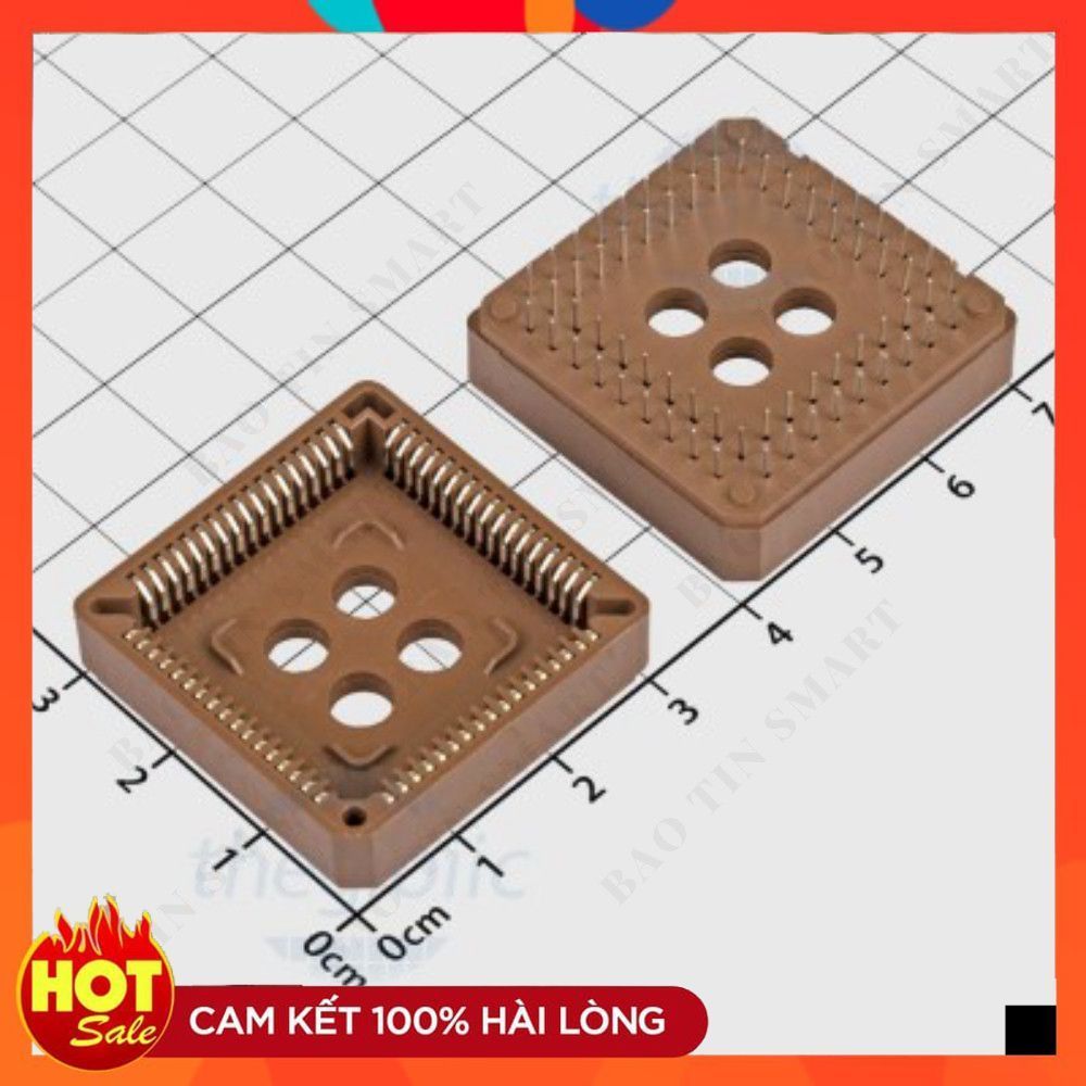 [3 Cái]- Đế IC PLCC 68 Chân Xuyên Lỗ ChipViet Store
