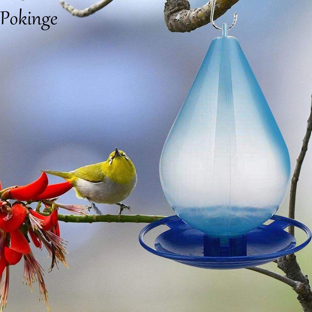 POKINGE Bird Feeder Droplet Garden Outdoors Yard Water Feeder