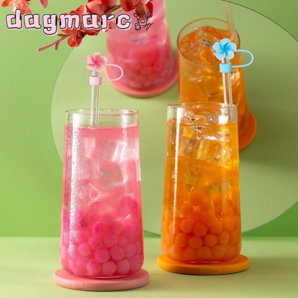 DAGMARC Straw Topper, Nắp bảo vệ nắp Frangipani Ống hút, Nhỏ gọn 10mm Niêm phong tốt Đầu ống hút chố