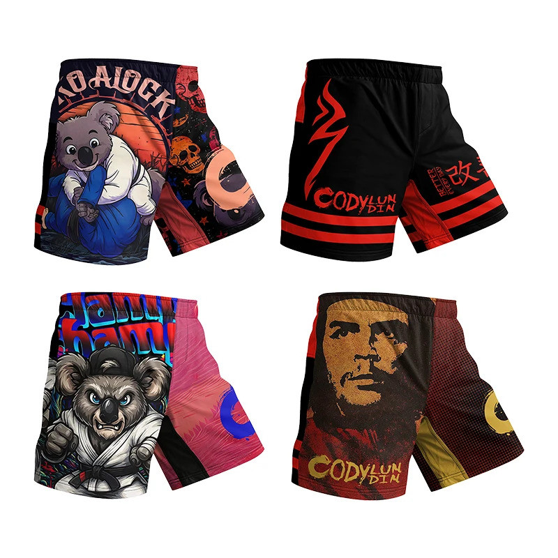 Cody Lundin Brazil Jiu-Jitsu Đấu Vật MMA Quần Short Thoáng Khí Đấm Bốc Tập MMA Kickboxing Quần Short
