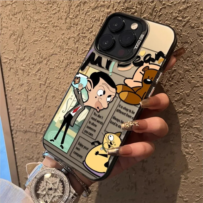 ốp lưng Samsung Mr. Bean ôm chú cá vàng cho nhau Cho A06 A15 A22 A23 A12 A13 A14 A25 A35 A50 A30 A04