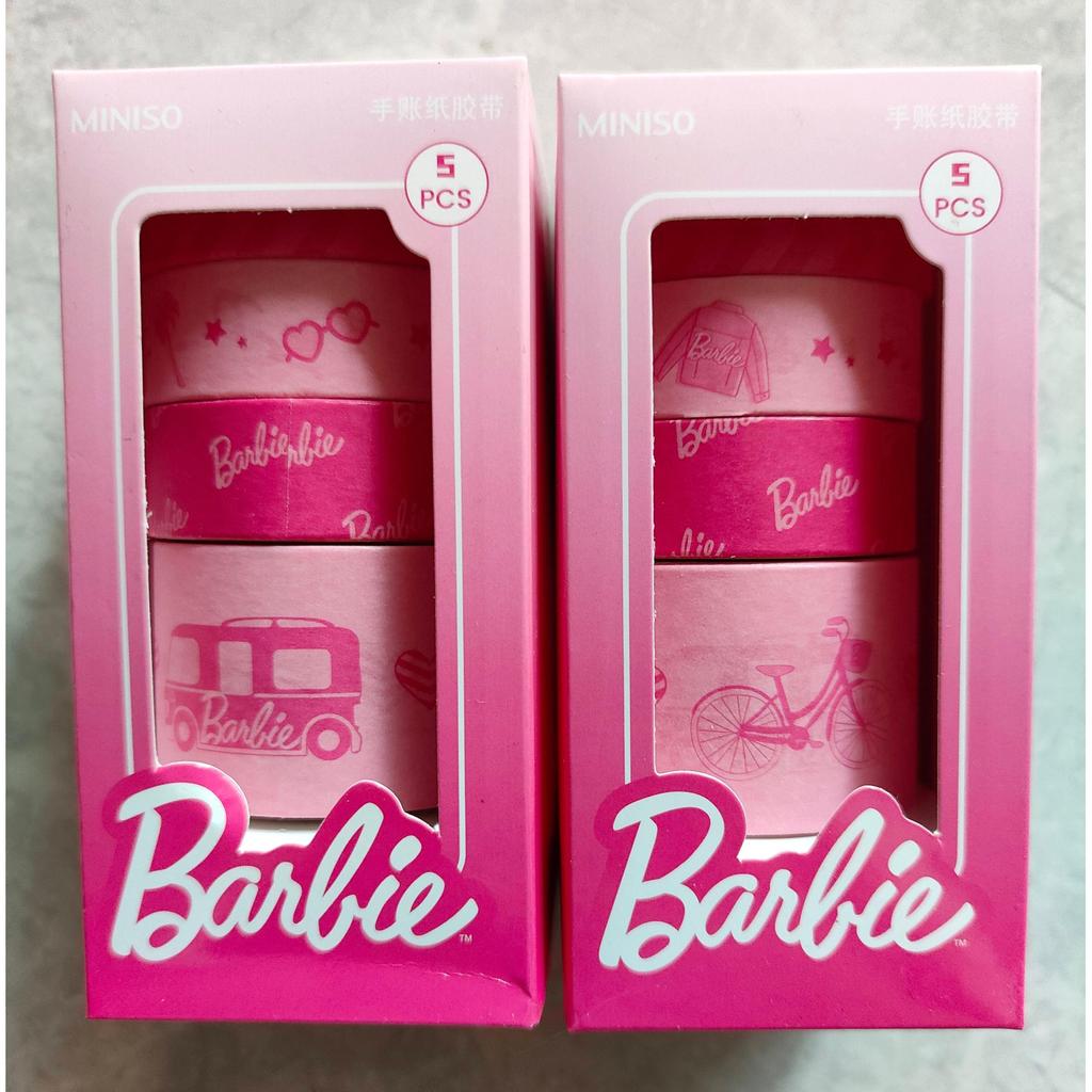MINISO Barbie Series Washi Tape 5 cuộn