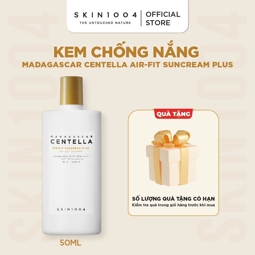 Kem chống nắng vật lí SKIN1004 Madagascar Centella Air-Fit SunCream Plus SPF50+ PA++++ 50ml