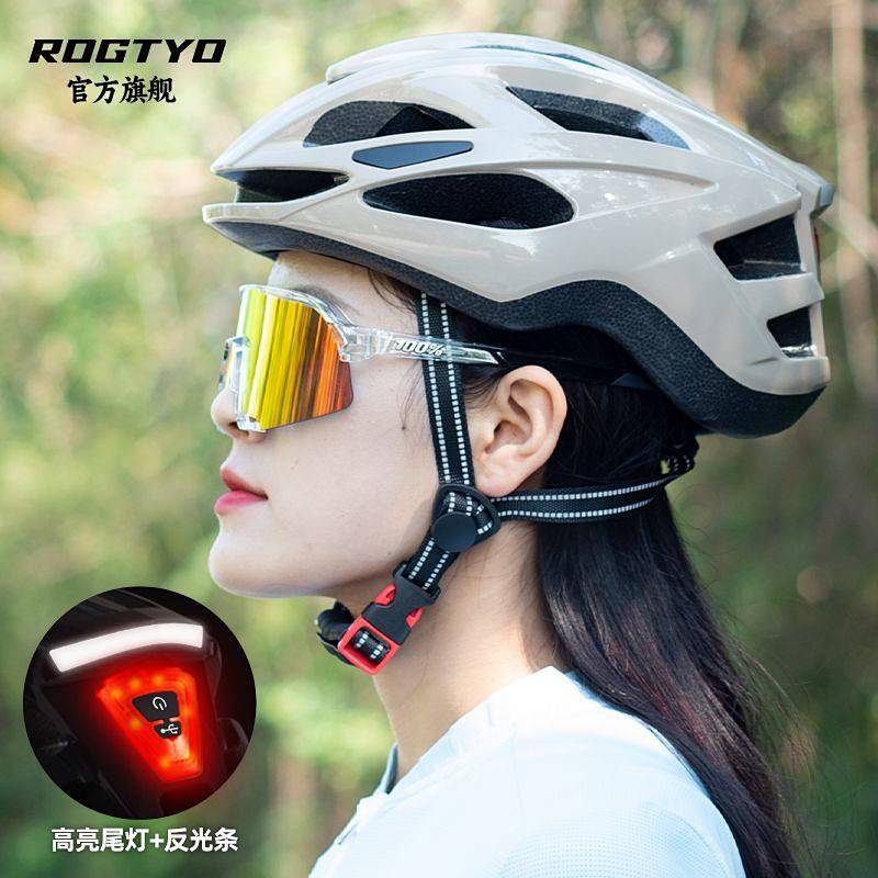New Cycling Helmet Rechargeable Rear Lamp Sports Lightweight Removable and Washable Integrated Helme