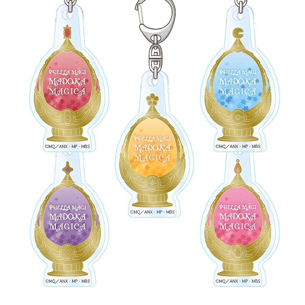 Móc khóa anime Puella Magi Madoka Magica Soul Gem Acrylic mica Madoka Homura Sayaka Kyoko Mami phụ k