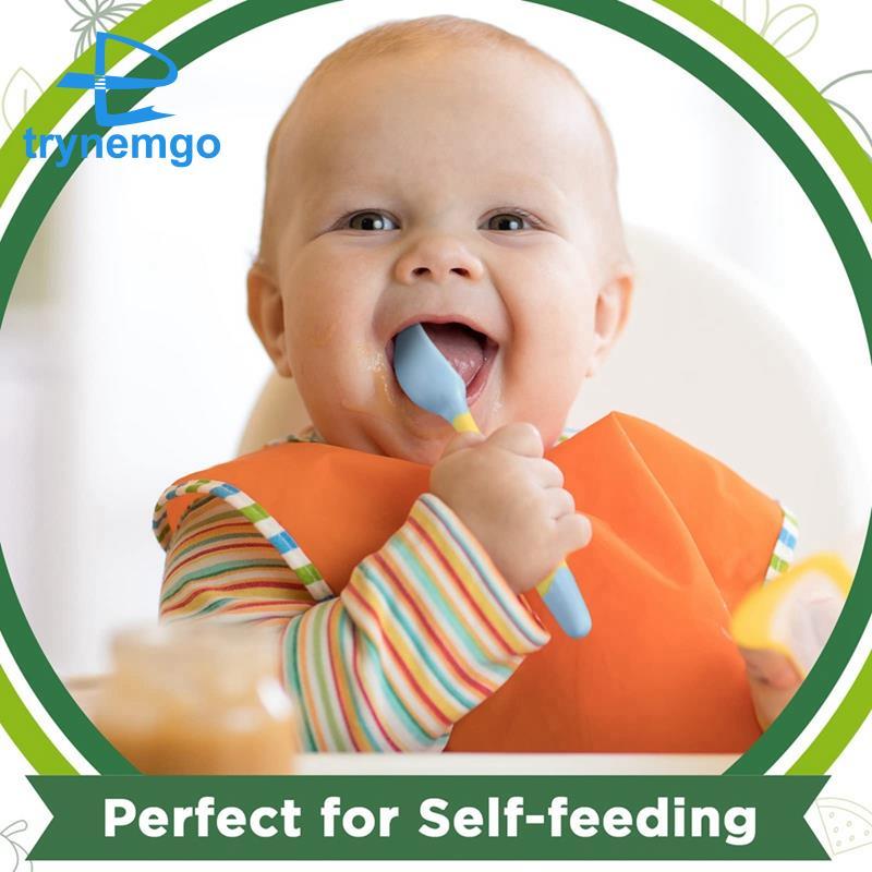 Bộ đồ ăn cho trẻ sơ sinh Bộ cho trẻ sơ sinh Bộ thìa mềm silicon B