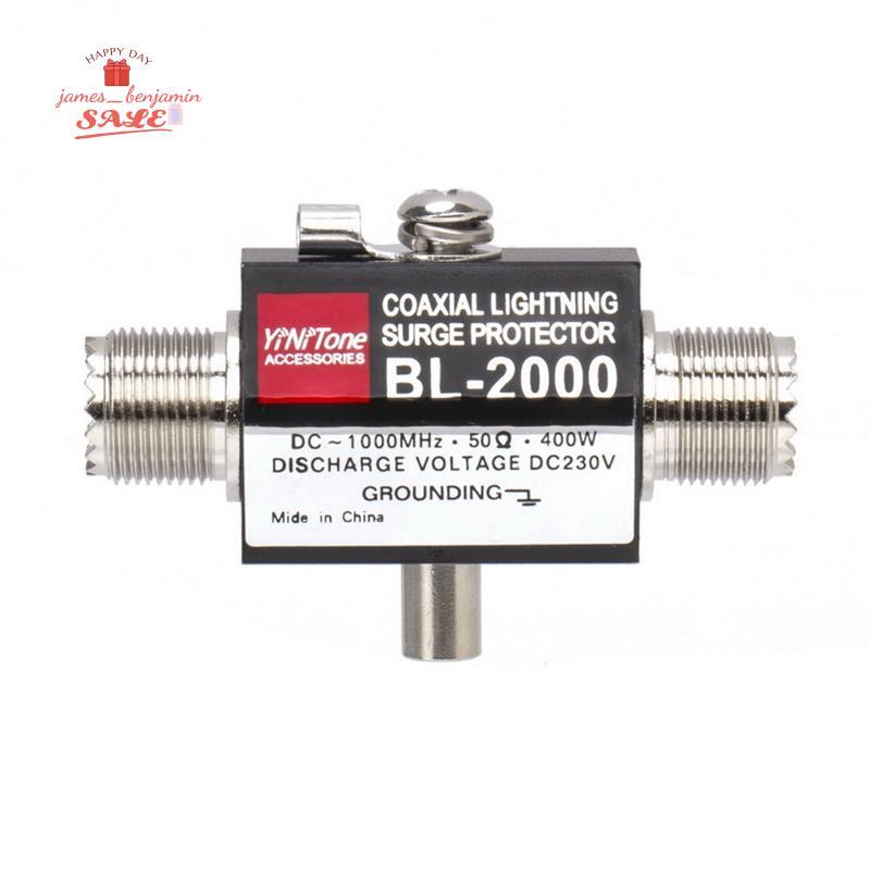BL-2000 Đồng Trục Chống Sét Bảo Vệ PL259 Nữ Đến PL259 Nữ Đồng Trục Arrestor DC-1000 MHz