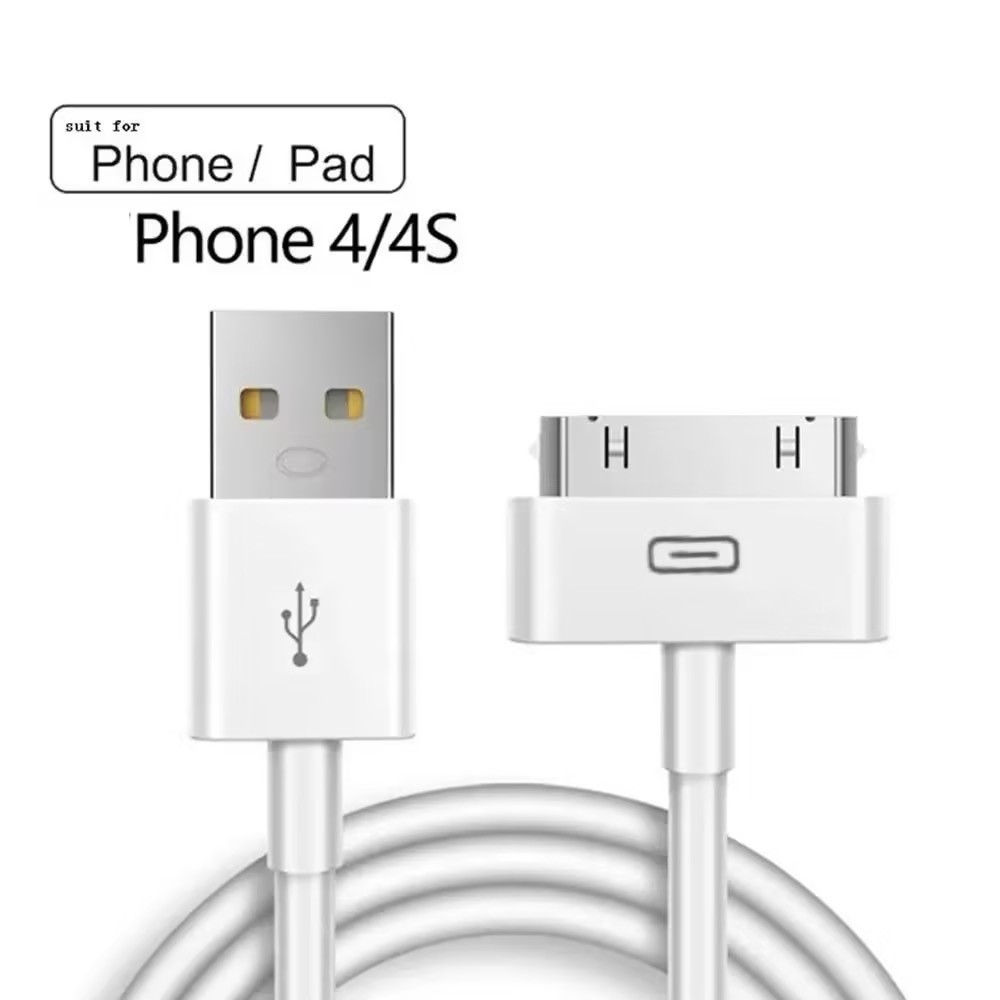 Cáp sạc USB cho iPhone 4 4s 3G 3GS iPad 1 2 3 iPod Nano - dây dài 1 mét / Hàng sẵn kho