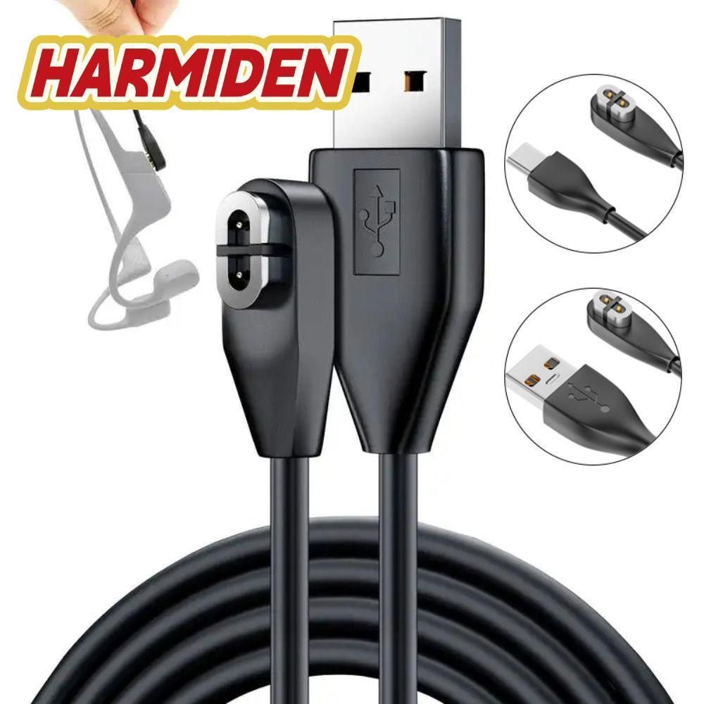 Cáp sạc USB Type-C HARMIDEN, Bộ sạc tai nghe dẫn truyền xương bảo vệ quá tải đa năng, Dây nguồn tai 