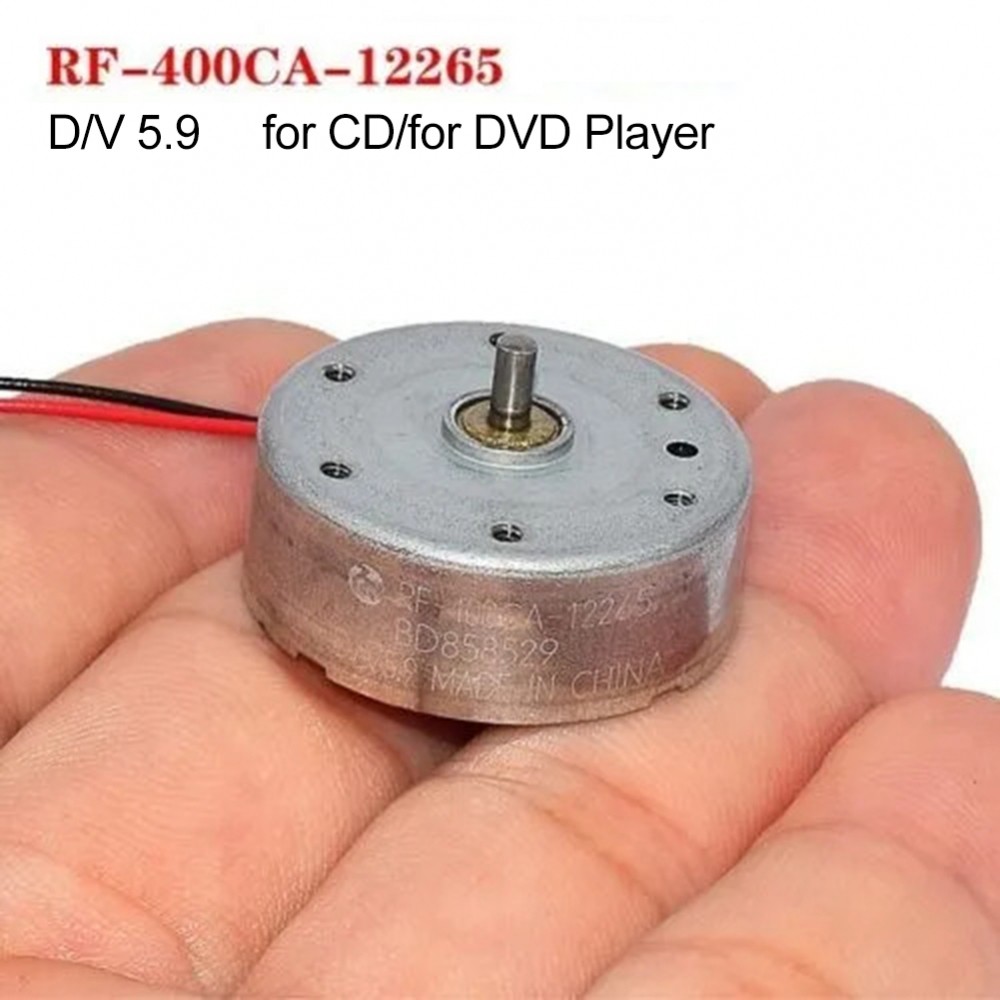 Động cơ DC RF400CA12265 24mm điện áp thấp cho các dự án năng lượng mặt trời và quạt DIY