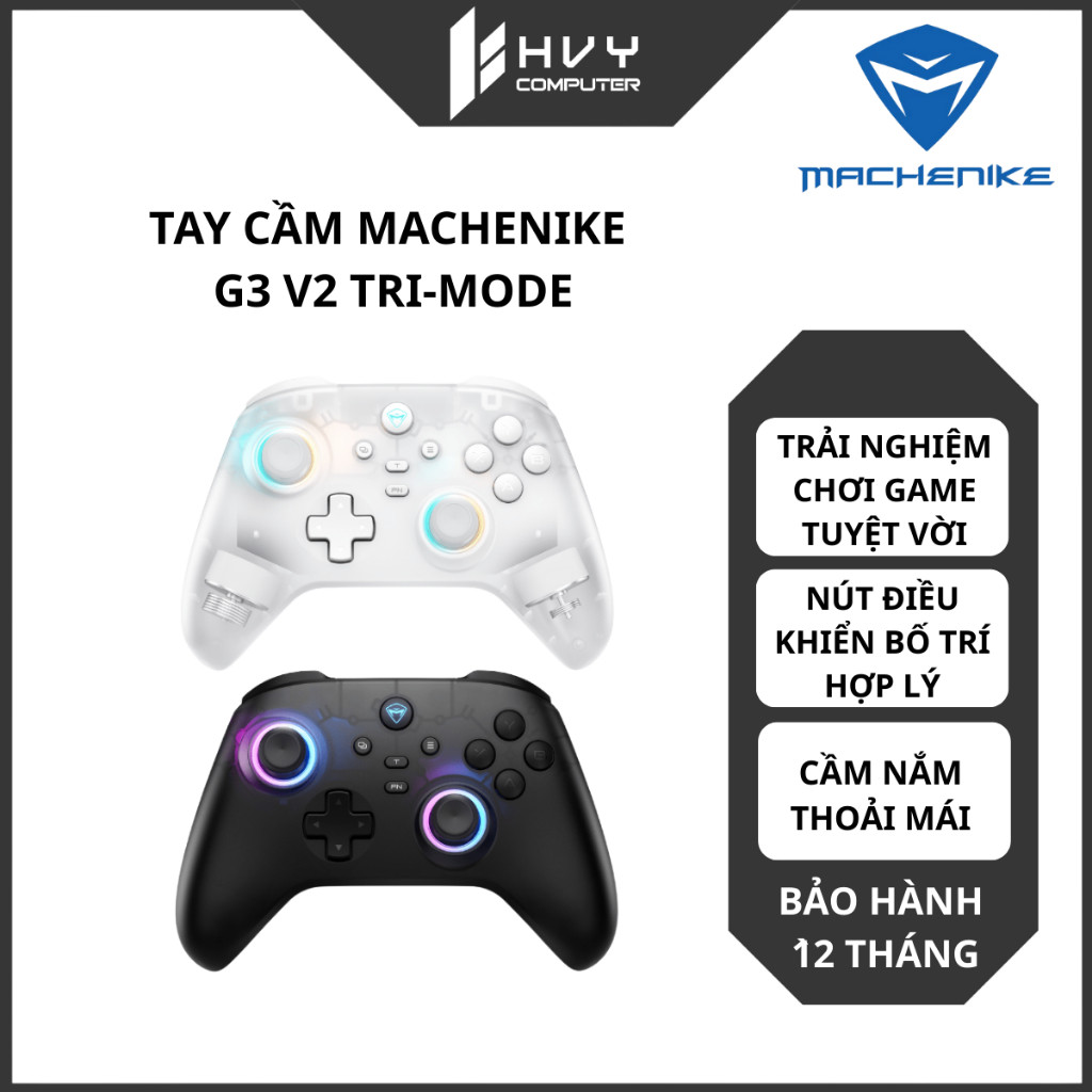 Tay cầm điều khiển Machenike G3 V2 Tri-mode - Hàng chính hãng