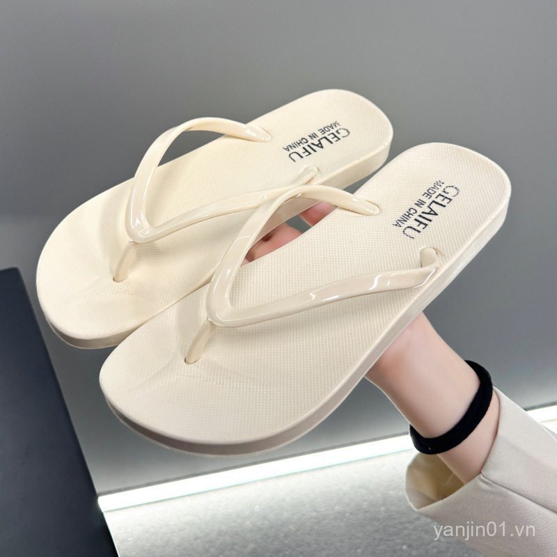 Bơi Ngoài Mặc Flip-Flops Đen Flip-Flops Chống Trơn Trượt Đi Biển Mùa Hè Nữ Flip-Flops 2026 Flip-Flop