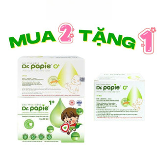 COMBO 2 Hộp Tặng Quà | Gạc Rơ Lưỡi Dr Papie Vệ Sinh Răng Miệng Cho Bé Sơ Sinh & Trên 1 Tuổi – Hộp 30 Gói