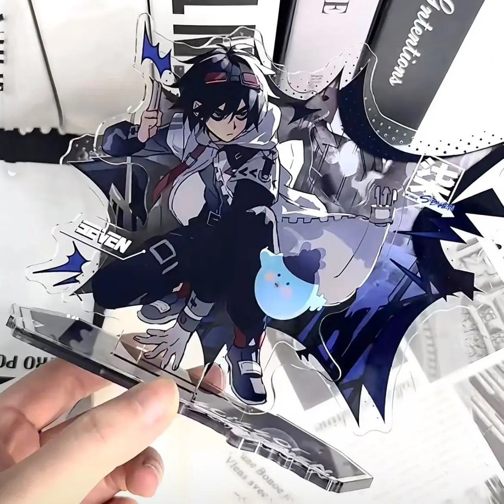 Standee anime Scissor Seven Sát Thủ Thợ Cắt Tóc mô hình nhân vật Seven nhựa Acrylic trang trí bàn họ