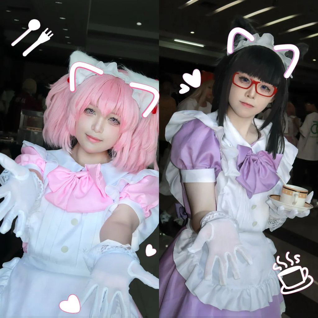 madoka magica cosplay Maid Kaname madoka cosplay homura akemi cosplay homura cosplay Maid Coffee cos