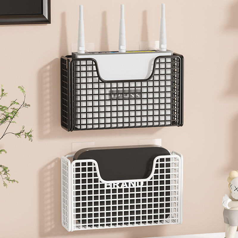 New Product #[ Open Unblocked Signal] Router Placement Rack wifi Storage Box Set-Top Box Hidden Stor