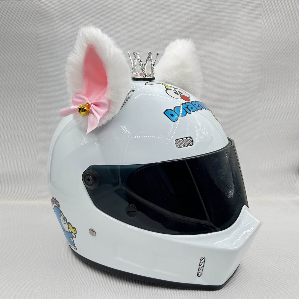 【Ready Stock】 Motorcycle Helmet Decoration Cat Ear Ski Helmet Accessories Motorcycle Electric Car Mo