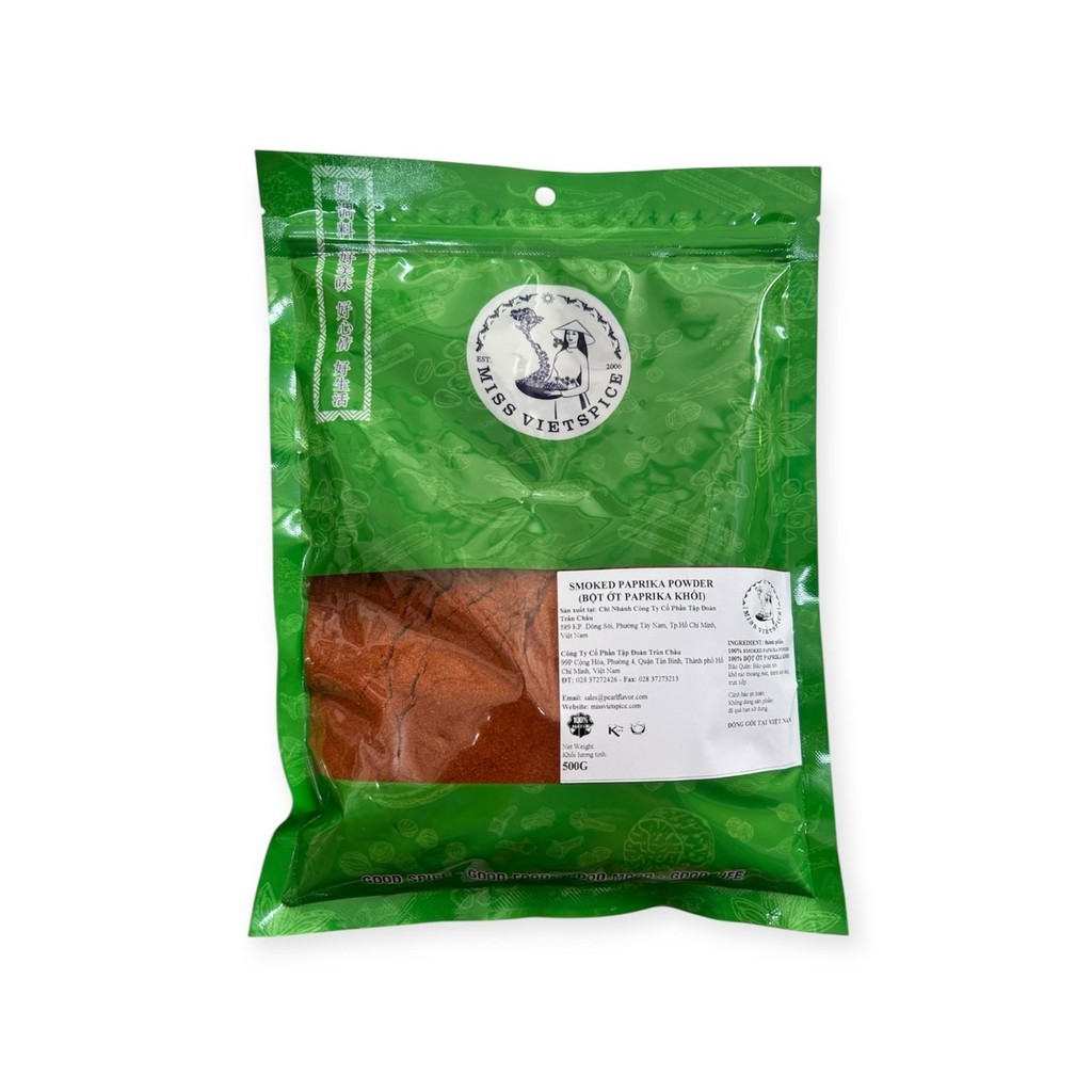 [1kg ] Bột ớt xong khói Smoke Paprika Powder nguyên chất dùng làm gia vị, chến biến món ăn Á, Âu 500