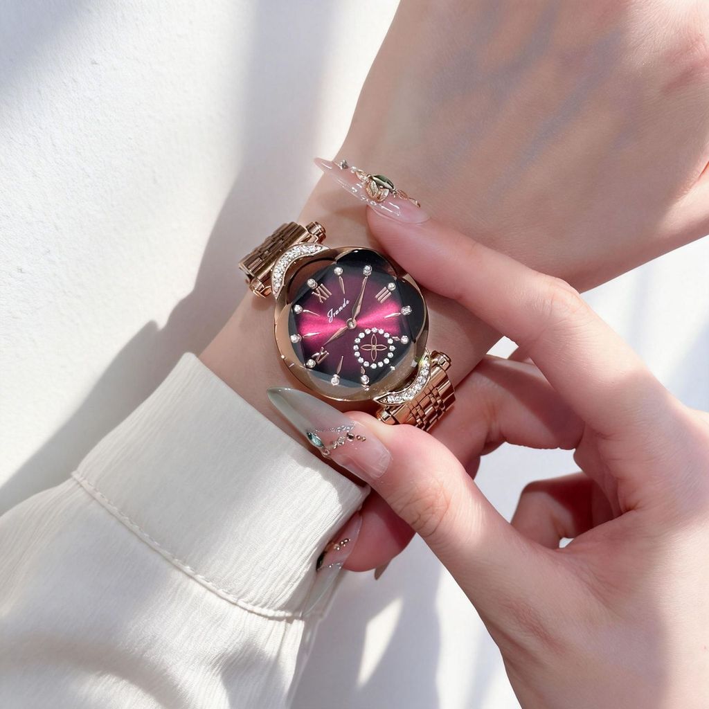 Đồng hồ thạch anh JRANDE với đồng hồ nữ chống nước cầm tay giây độc lập