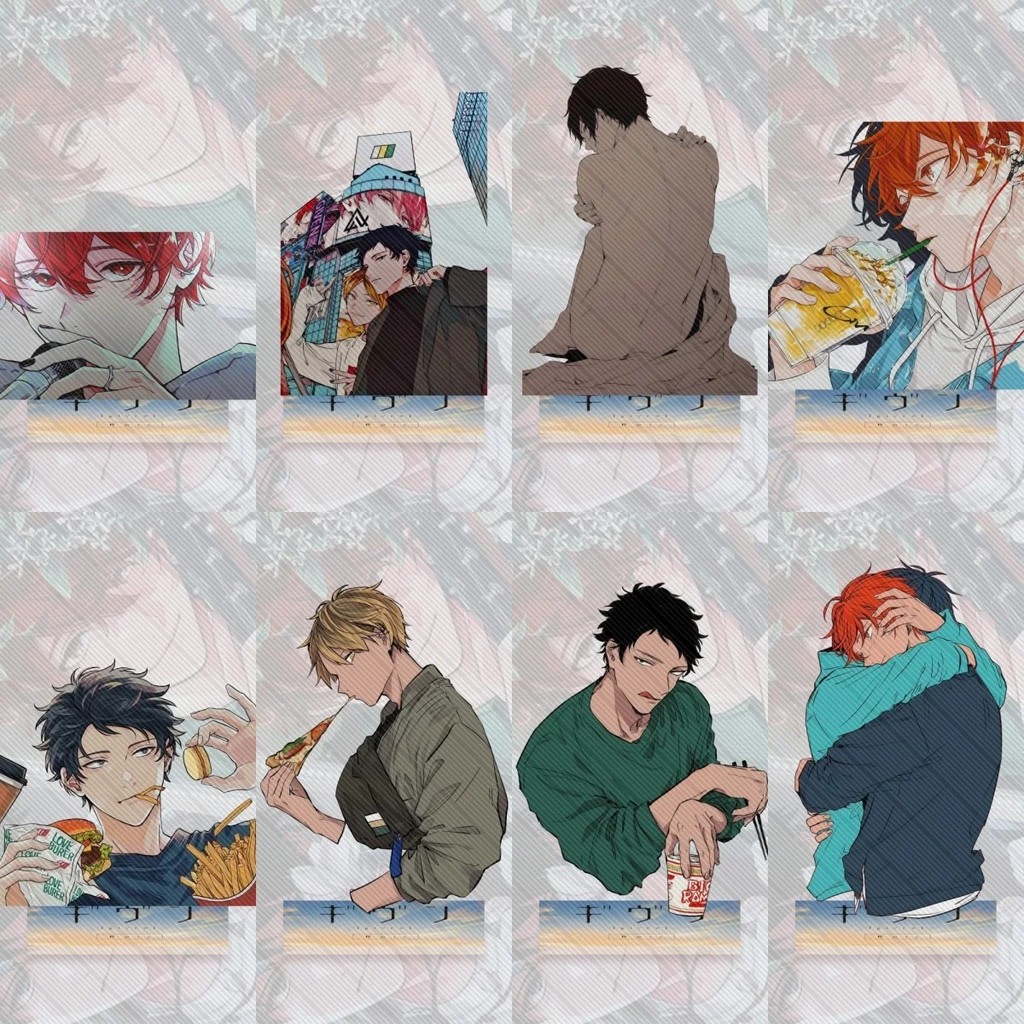 Standee Anime Given mô hình Mica Acrylic cao 15cm trang trí bàn học quà tặng fan Manga BL Boylove Ma