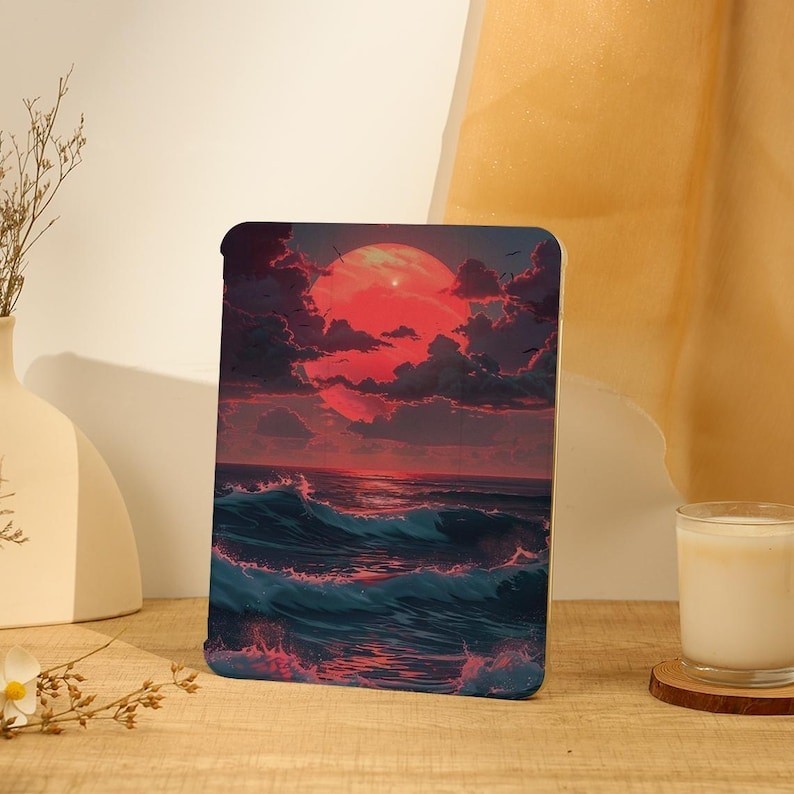 Sea Sunset iPad Case, iPad Air Case cho 13 "/ 11" iPad Pro 204,13 "iPad Air 6 Case, iPad mini 6 Case
