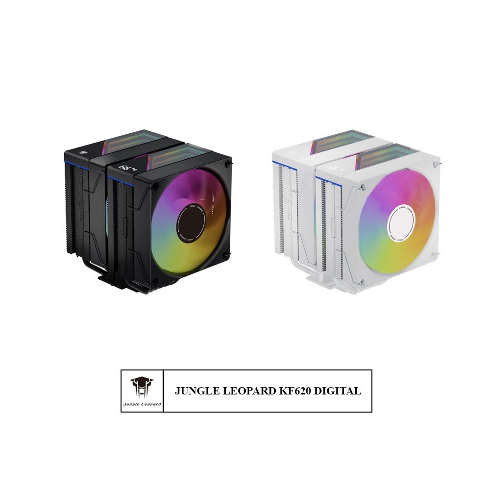 TẢN NHIỆT KHÍ CPU JUNGLE LEOPARD KF620 DIGITAL LED ARGB (HIỂN THỊ NHIỆT ĐỘ)