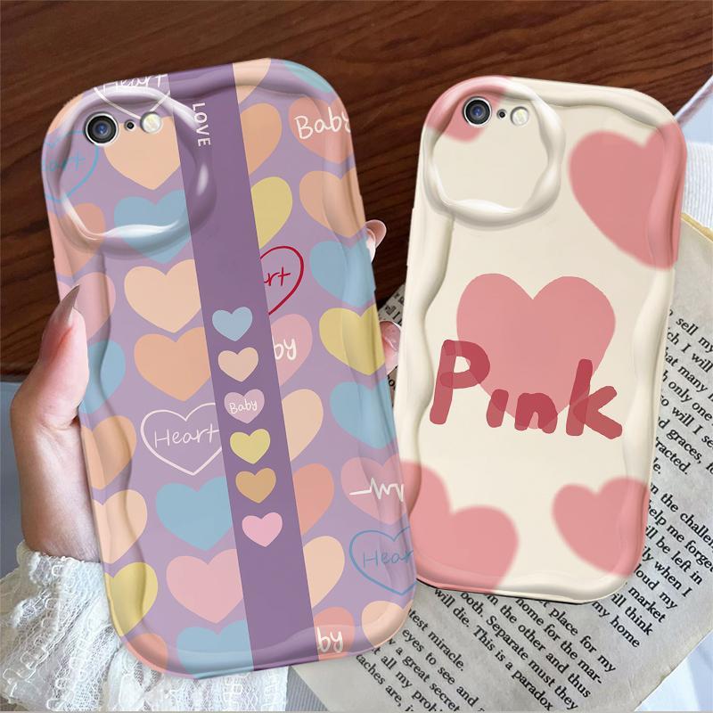 Thích Hợp Cho iPhone 6 6S 6 Plus 6S Plus 7 8 Plus SE 2020 3D Mềm TPU Pin Tình Yêu Chống Sốc Vỏ Điện 