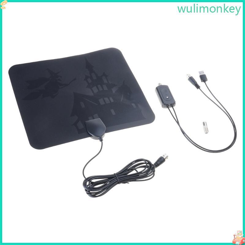 TNT Antenna With Signal Amplifier 120-Mile TV Antenna 1080P H D 4K VHF UHF FM