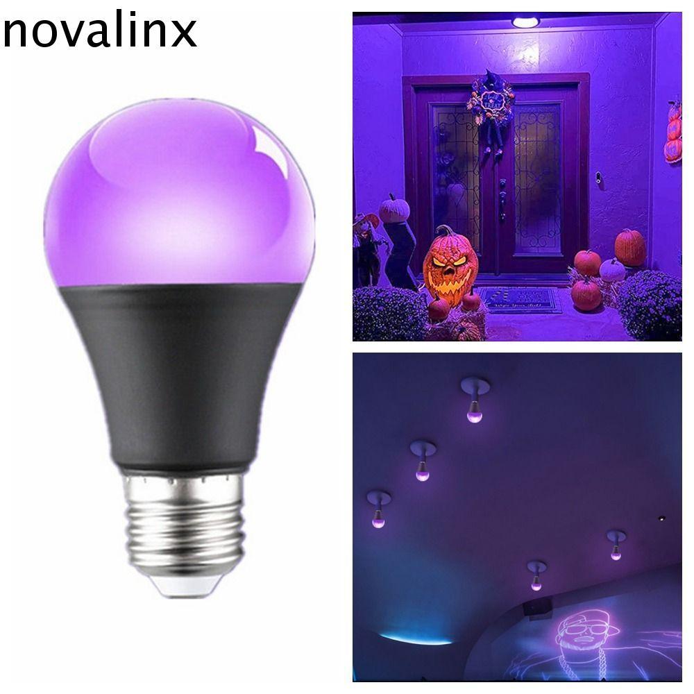 Bóng đèn tím UV NOVALINX, Bóng đèn nhôm đen tím 10W 85-265V, Đèn ngủ E26 / E27 Spiral 360 Glow Resta