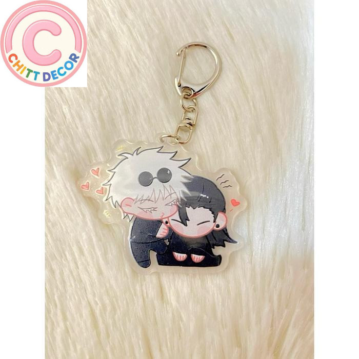 JUJUTSU KAISEN JJK GOJO SATORU GETO KEYCHAIN GANTUNGAN KUNCI MURAH ACRYLLIC AKRILIK YUHI ITADORI YUT