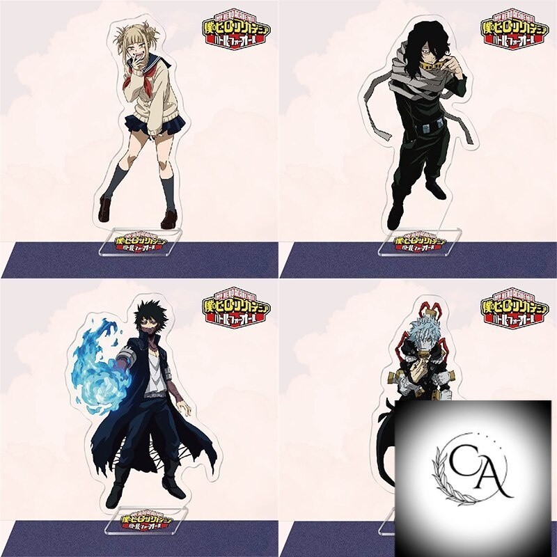 Mô hình Standee Học viện anh hùng My Hero Academia Midoriya Izuku Himiko Toga để bàn tượng nhựa acry