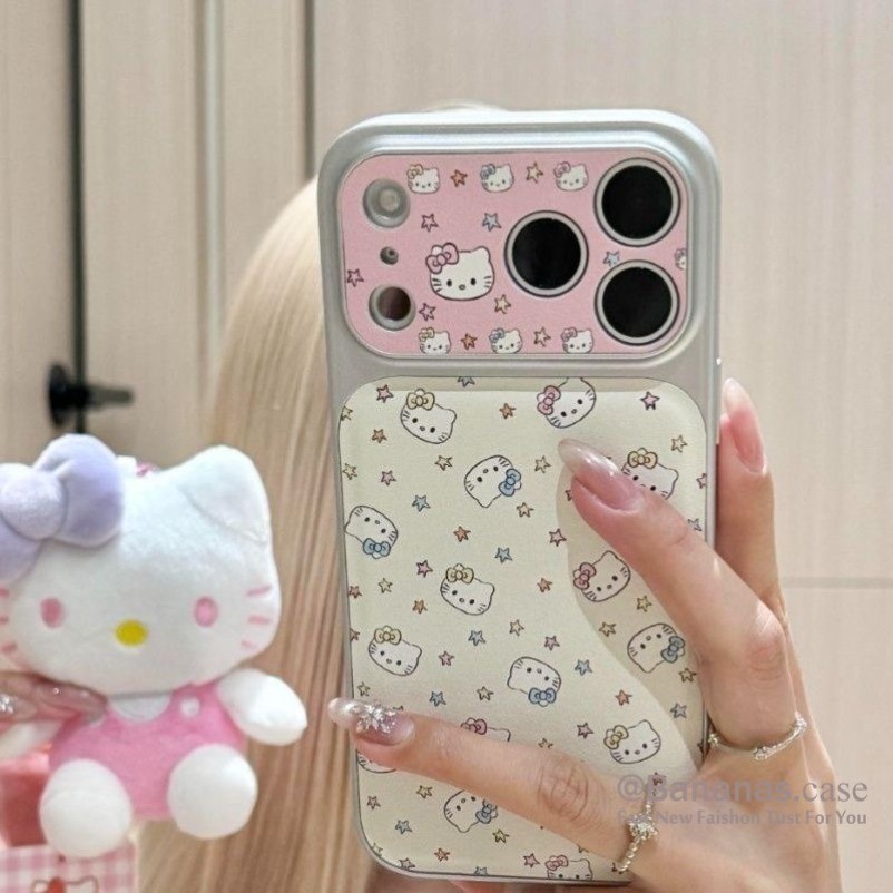 Phim Hoạt Hình Dễ Thương Màu Kẹo Ngôi Sao Da Ốp Lưng Điện Thoại iPhone 17 16 15 14 13 12 11 Pro Max X Xr Xs Max