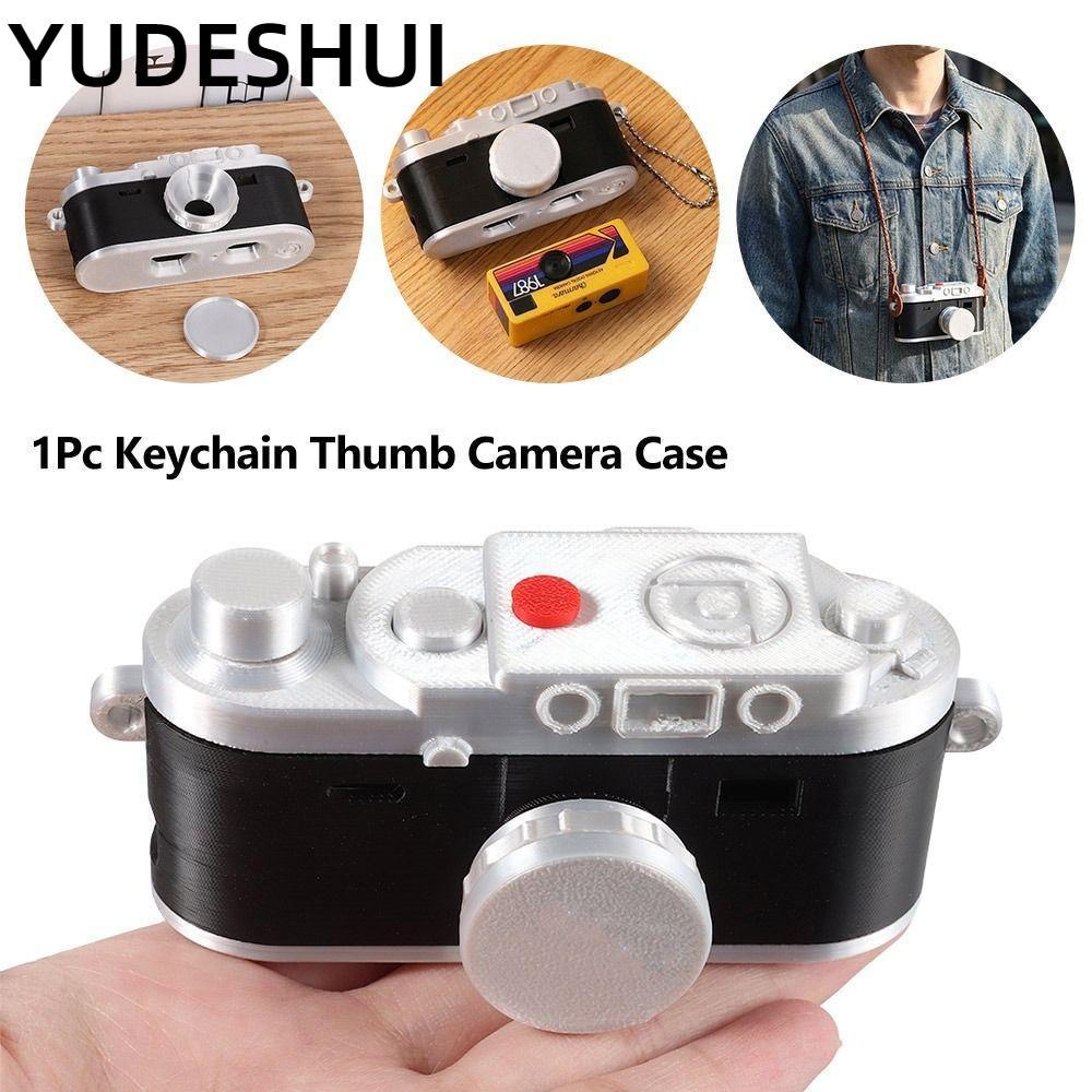 YudhUI Móc Khóa Ngón Tay Cái Camera, Thiết Kế Bảo Vệ Retro Niche Camera Kỹ Thuật Số, In Hình Bảo Vệ 