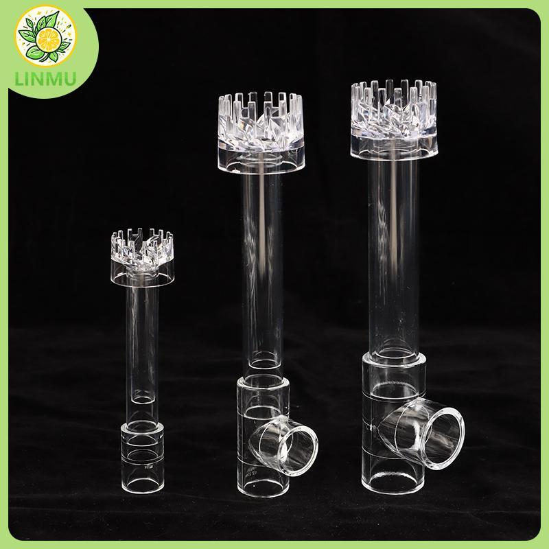 [LINMU] 1 Bộ DIY Clear Aquarium Skimmer Acrylic Lily Spin Inflow Outflow Water Plant Tank Filter Cle